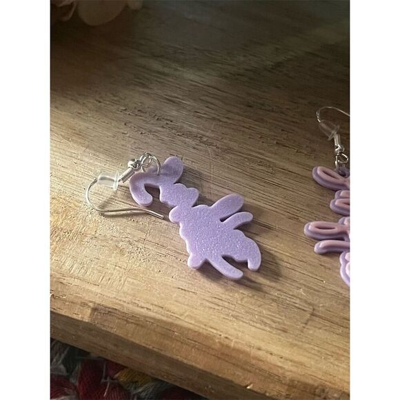 Handmade swiftie earrings 3-D printed on 925 sterling silver hooks - Picture 3 of 4